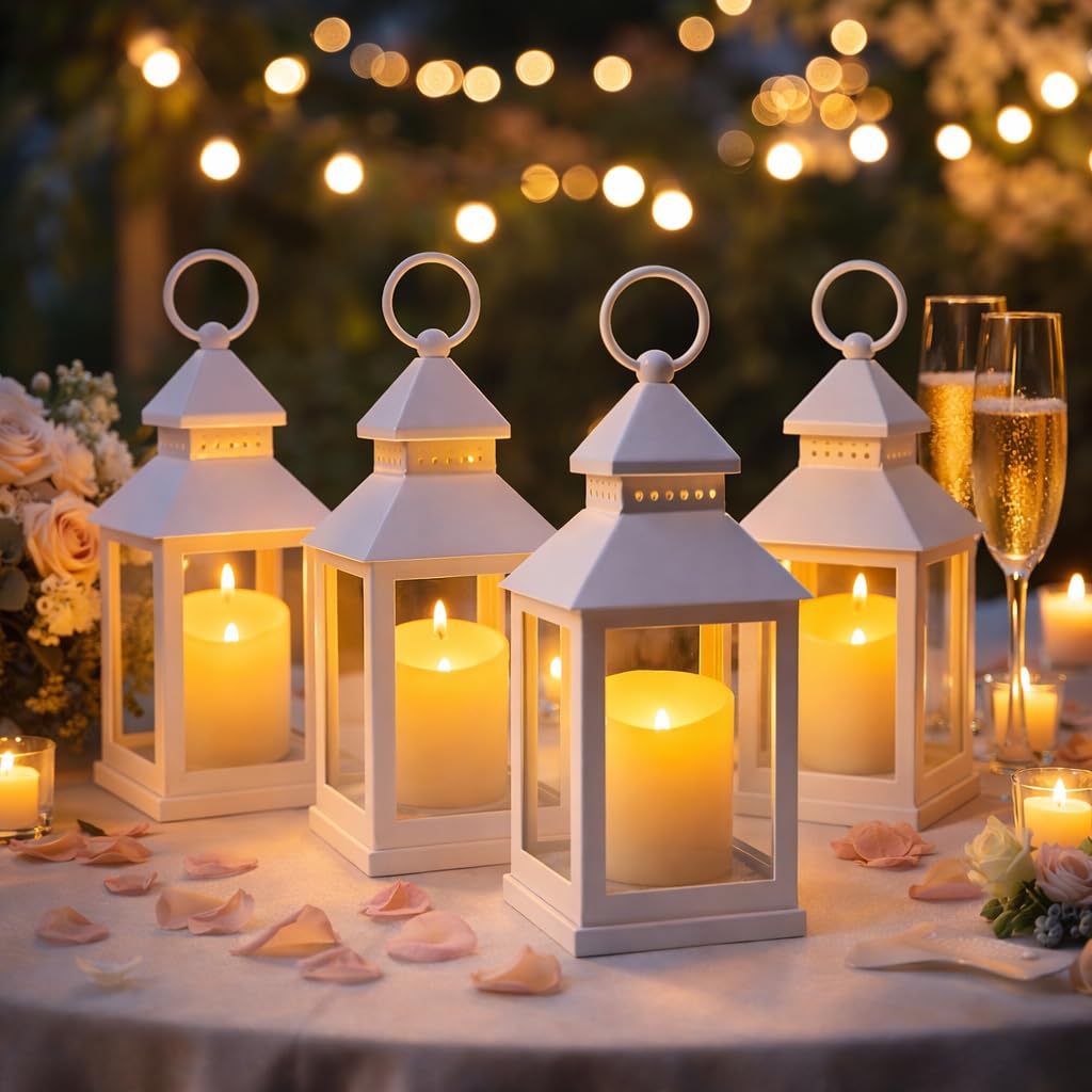 Buy BANBERRY DESIGNS Decorative Lanterns - Set of 4-5 Hour Timer â